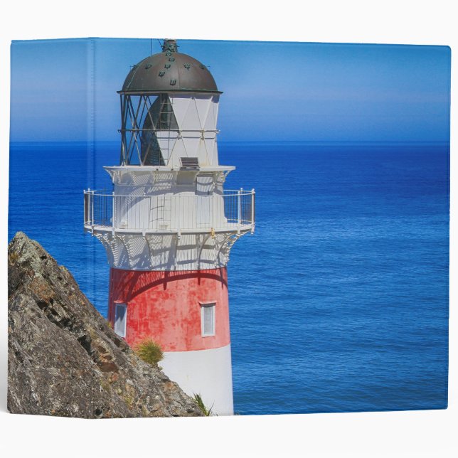 Cape Palliser New Zealand Lighthouse 3 Ring Binder (Front/Spine)
