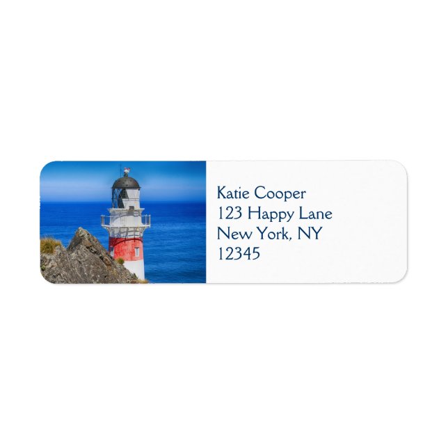Cape Palliser New Zealand Lighthouse Label (Front)