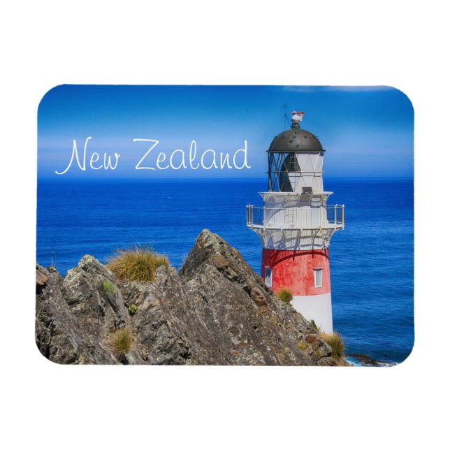 Cape Palliser New Zealand Lighthouse Magnet (Horizontal)
