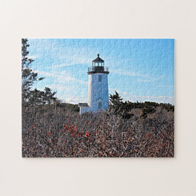 Cape Poge Lighthouse, Massachusetts Chappaquiddick Jigsaw Puzzle (Horizontal)