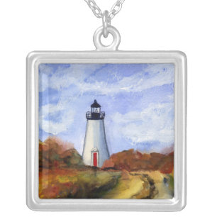 Cape Pogue Lighthouse Martha's Vineyard Necklace