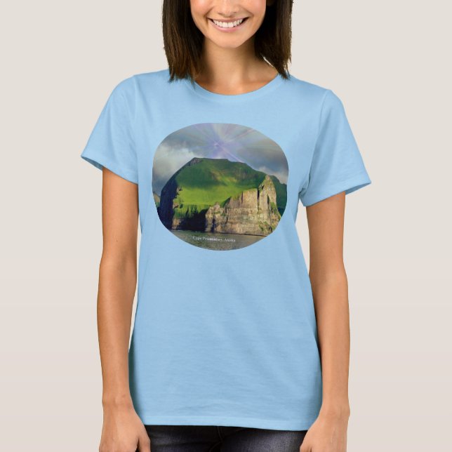 Cape Promontory Cape Lutkes Alaska Womens T-Shirt (Front)
