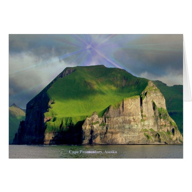 Cape Promontory Greeting Card (Front Horizontal)