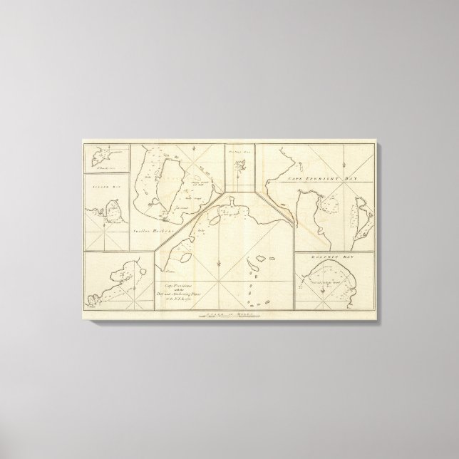 Cape Providence, St. David's Cove, Chile Canvas Print (Front)