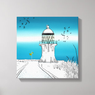 Cape Reinga Lighthouse New Zealand Canvas Print