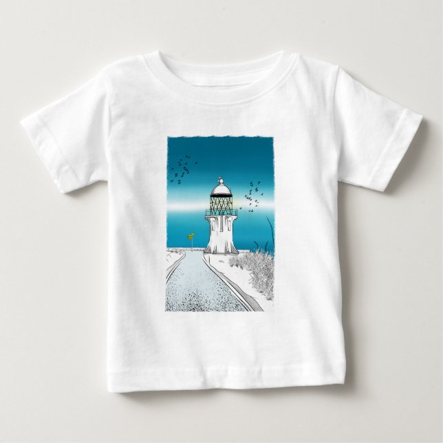 Cape Reinga Lighthouse Northland NZ Baby T-Shirt (Front)