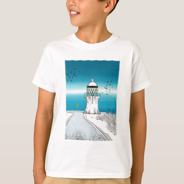 Cape Reinga Lighthouse Northland NZ T-Shirt (Front)