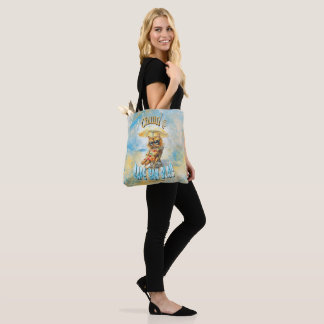 Cape San Blas Florida Beach Lounging Cat Tote Bag
