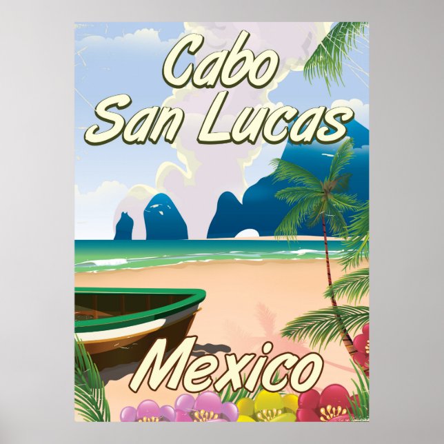 Cape San Lucas Mexico travel poster (Front)