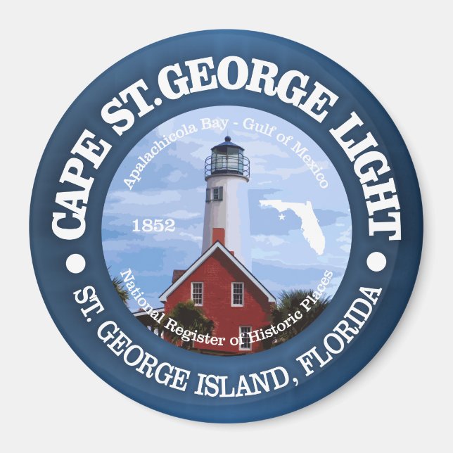 Cape St George Light Magnet (Front)