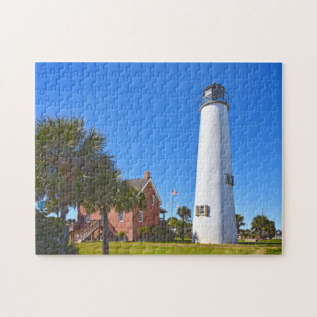 Cape St. George Lighthouse, Florida Jigsaw Puzzle (Horizontal)