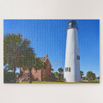 Cape St. George Lighthouse  Florida Jigsaw Puzzle by catherinesherman at Zazzle