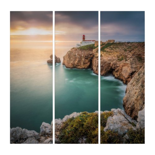 Cape St Vincent  Sagres Algarve Portugal Triptych