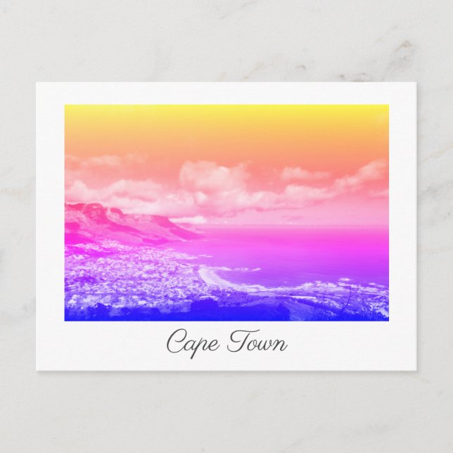 Cape Town 12 Apostles Ocean View Panorama Postcard (Front)