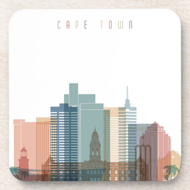 Cape Town, Africa | City Skyline Coaster (Front)