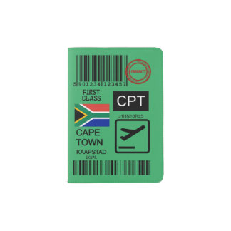 Cape town airport travel tag passport holder