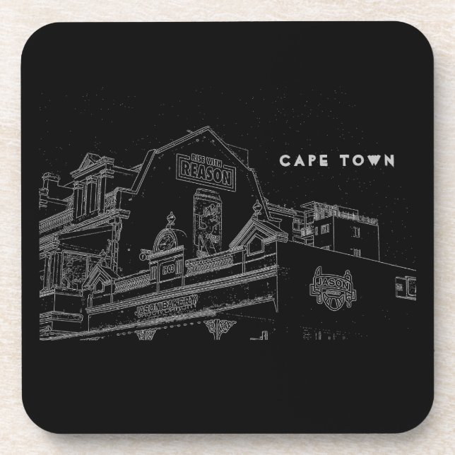 Cape Town Architecture Jason Bakery Building Beverage Coaster (Front)