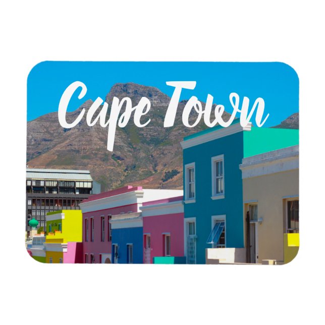 Cape Town Bo-Kaap Cityscape South Africa Magnet (Horizontal)