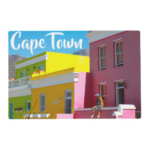 Cape Town Bo-Kaap Cityscape South Africa Placemat
