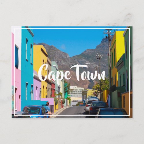 Cape Town Bo_Kaap Cityscape South Africa Postcard