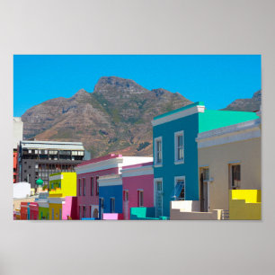 Cape Town Bo-Kaap Cityscape South Africa Poster