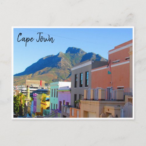 cape town bo kaap postcard