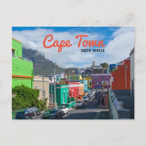 Cape Town _ Brightly painted Bo Kaap houses Postcard