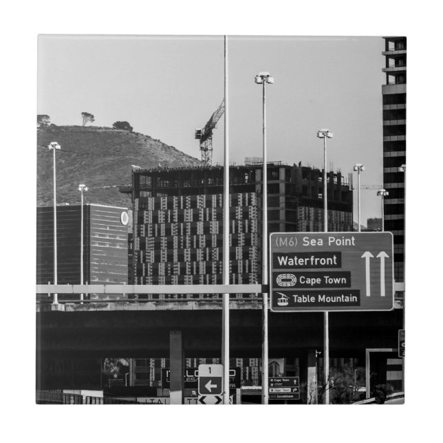 Cape Town City Centre Cityscape South Africa Ceramic Tile (Front)