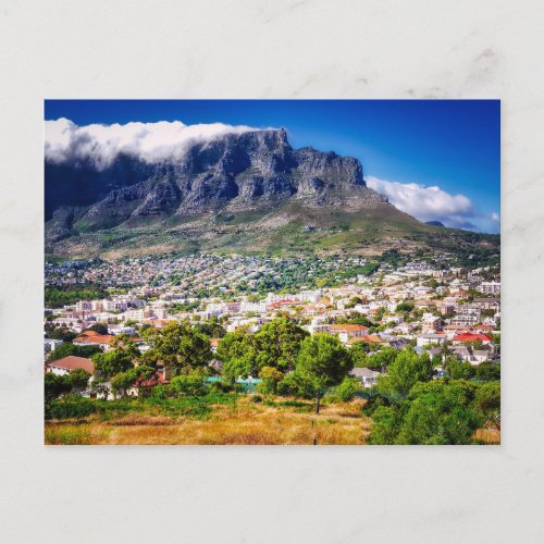 Cape Town City Table Mountain Postcard