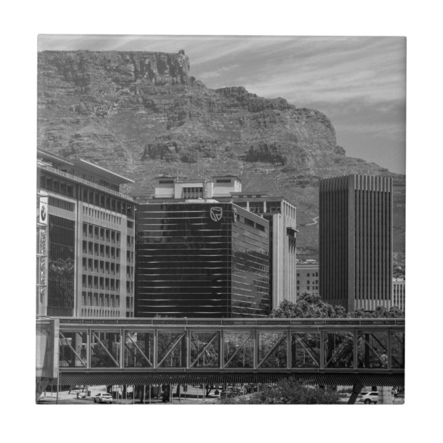 Cape Town Cityscape Architecture South Africa Ceramic Tile (Front)