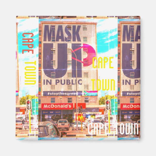 Cape Town Cityscape Architecture South Africa Magnet (Front)