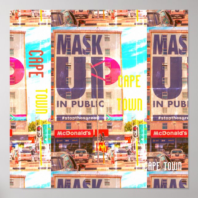 Cape Town Cityscape Architecture South Africa Poster (Front)