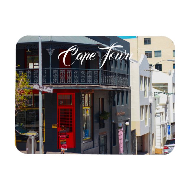 Cape Town Cityscape Street South Africa Magnet (Horizontal)