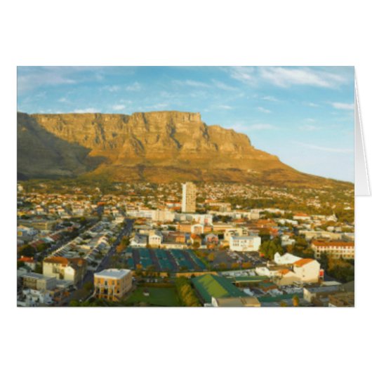 Cape Town Cityscape With Table Mountain Cards (Front Horizontal)
