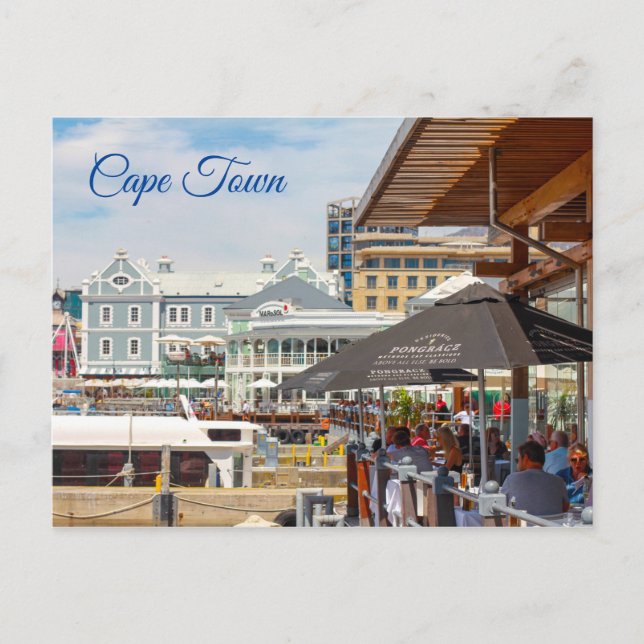 Cape Town Harbour Marina Waterfront Cityscape Postcard (Front)