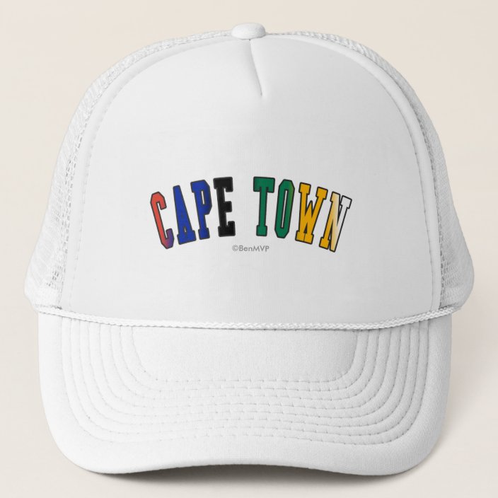 Cape Town in South Africa National Flag Colors Hat