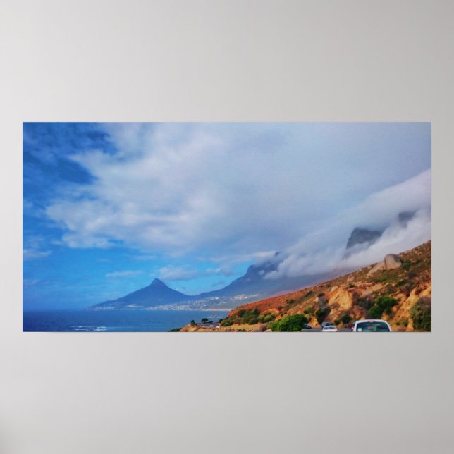 Cape Town Lion's Head 12 Apostles View Poster (Front)