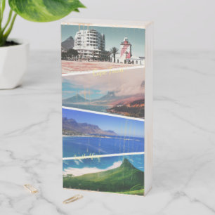 Cape Town Lion's Head Landscape Collage Wooden Box Sign