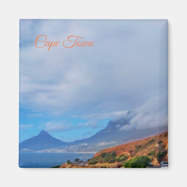 Cape Town Lion's Head Ocean Drive View Magnet (Front)