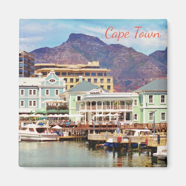 Cape Town Marina Harbor View Magnet (Front)