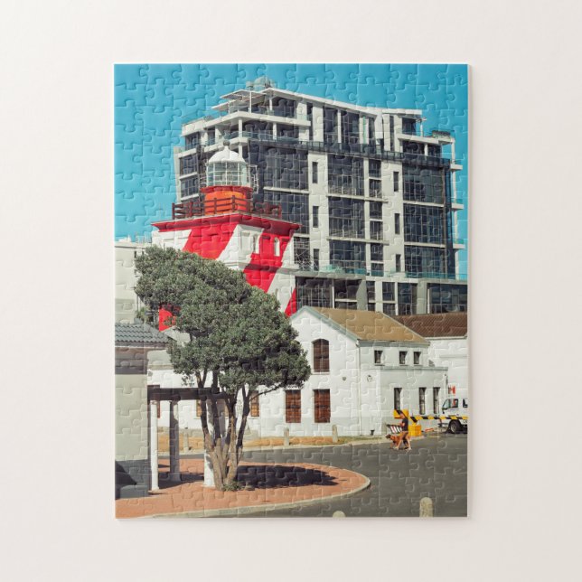 Cape Town Mouille Point Lighthouse South Africa Jigsaw Puzzle (Vertical)