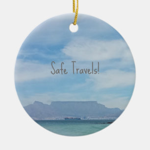 Cape Town Safe Travels Ceramic Ornament
