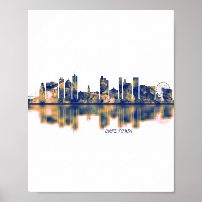 Cape Town Skyline Poster (Front)