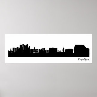 Cape Town Skyline (South Africa) Poster