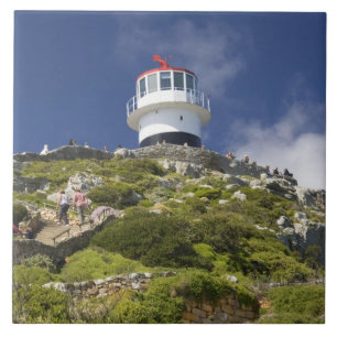 Cape Town, South Africa. A lighthouse on the Ceramic Tile