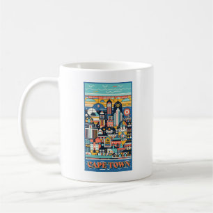 Cape Town South Africa Art Deco  Coffee Mug