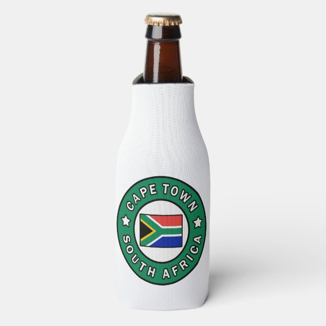 Cape Town South Africa Bottle Cooler (Bottle Front)