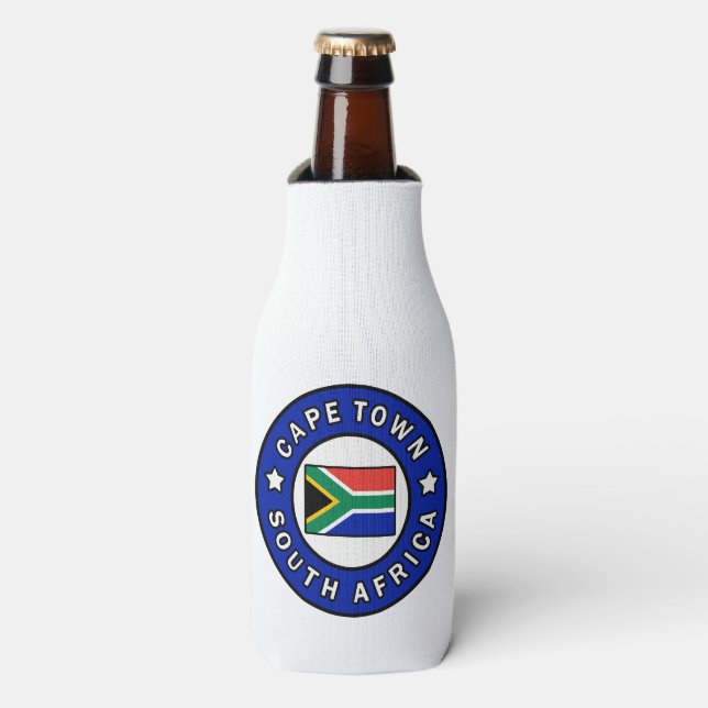 Cape Town South Africa Bottle Cooler (Bottle Front)