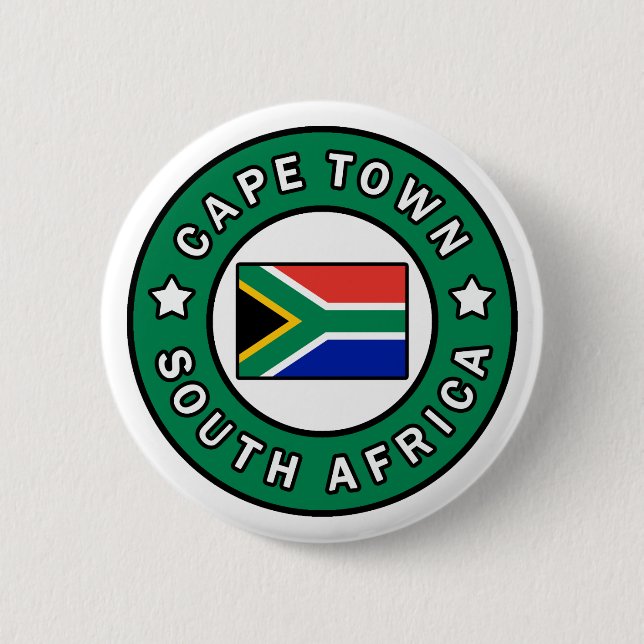 Cape Town South Africa Button (Front)