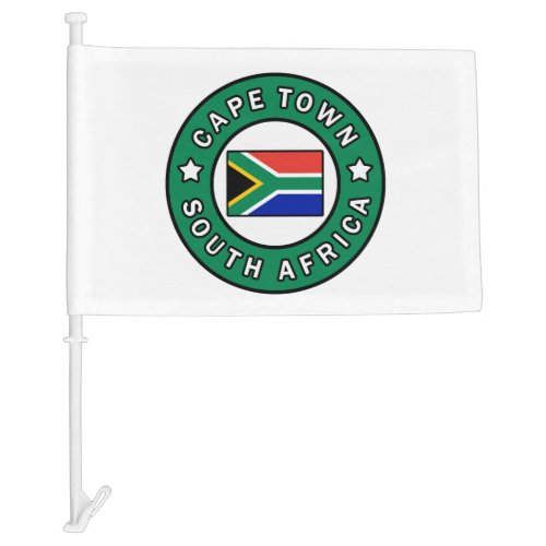 Cape Town South Africa Car Flag